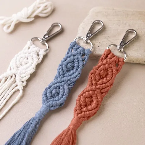 Macramé Snor - 2 MM - Rød