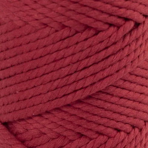 Macramé Snor - 4 MM - Rød - 55 Meter