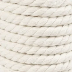 Macramé Snor - 8,5 MM - Råhvid - 12 Meter