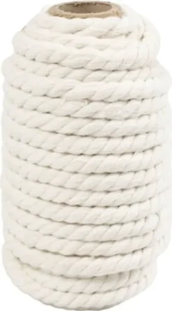 Macramé Snor - 8,5 MM - Råhvid - 12 Meter