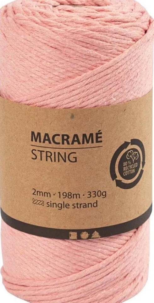 Macramé Snor - 2 MM - Rosa
