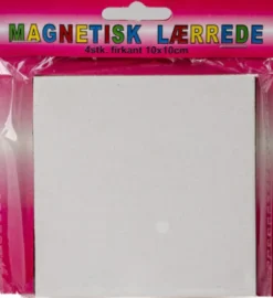 Magnetisk Lærrede 4Stk. Firkant 10X10Cm - Artino