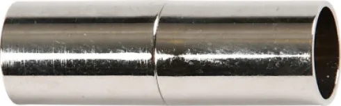 Magnetlås - L 23 MM - Hulstr. 6 MM - Forsølvet - 2 Stk