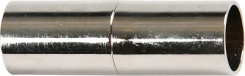 Magnetlås - L 20 MM - Hulstr. 5 MM - Forsølvet - 2 Stk