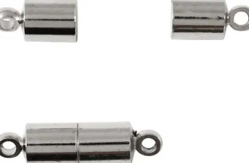 Magnetlås - L 17 MM - Ø 5 MM - Forsølvet - 10 Stk
