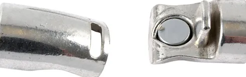 Magnetlås - Ø 26 MM - Hulstr. 10 MM - Antik Sølv - 1 Stk