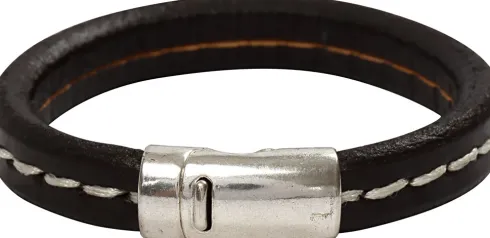 Magnetlås - Ø 26 MM - Hulstr. 10 MM - Antik Sølv - 1 Stk