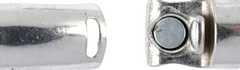 Magnetlås - Ø 26 MM - Hulstr. 10 MM - Antik Sølv - 1 Stk