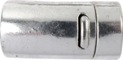 Magnetlås - Ø 26 MM - Hulstr. 10 MM - Antik Sølv - 1 Stk
