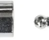 Magnetlås - Str. 3X14 MM - Hulstr. 2 MM - Forsølvet - 40 Stk