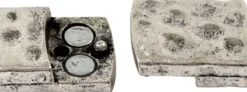 Magnetlås - Str. 7X29 MM - Hulstr. 3X10 MM - Antik Sølv - 1 Stk
