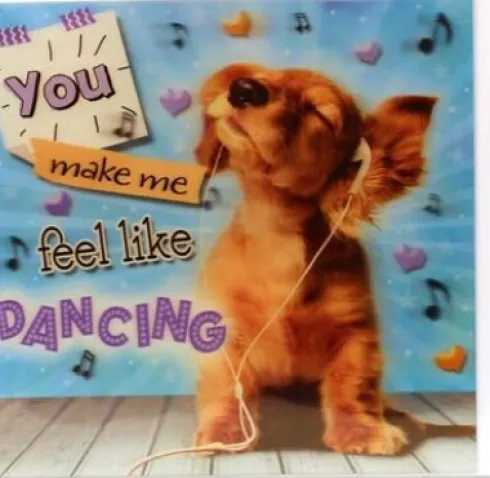 Magni - 3D Kort - You Make Me Feel Like Dancing - Hund