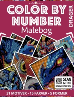 Malebog: Color By Number - Drager