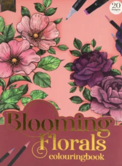 Malebog For Voksne - A4 - 20 Ark - 250 Gram - Blomster