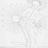 Malerlærred Med Print - Store Blomster - D 1,6 CM - Str. 24X30 CM - 360 G - 1 Stk