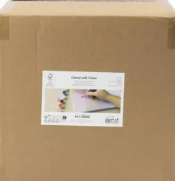 Malerlærred Med Træramme - Str. 30X30 CM - 280 G - Hvid - 10 Stk