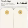 Manilamærker - Str. 4X8 CM - 250 G - Creme - 20 Stk