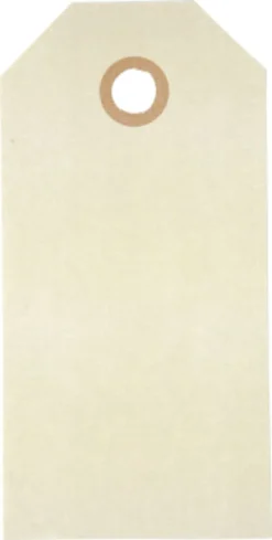 Manillamærker - Str. 5X10 CM - 250 G - Creme - 20 Stk