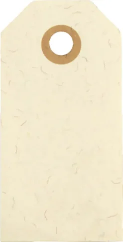 Manillamærker - Str. 4X8 CM - 250 G - Creme - 20 Stk