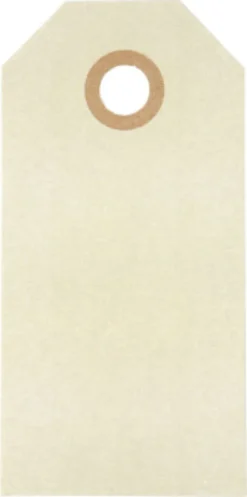 Manillamærker - Str. 4X8 CM - 250 G - Creme - 1000 Stk