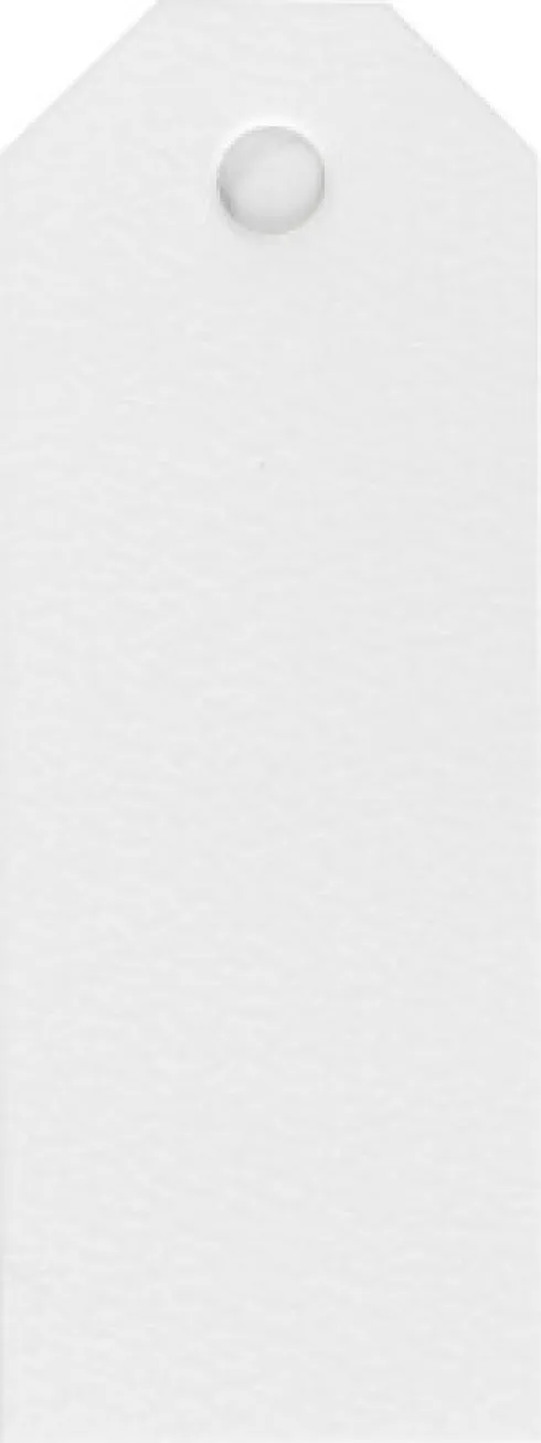 Manillamærker - Str. 3X8 CM - 220 G - Hvid - 20 Stk