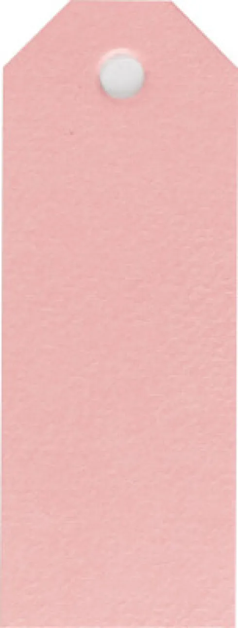 Manillamærker - Str. 3X8 CM - 220 G - Lyserød - 20 Stk