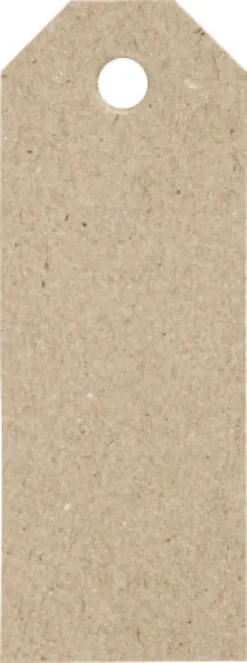 Manillamærker - Str. 3X8 CM - 220 G - Natur - 20 Stk