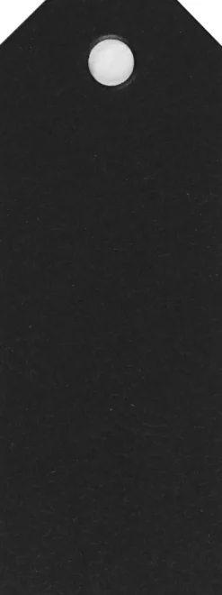 Manillamærker - Str. 3X8 CM - 220 G - Sort - 20 Stk