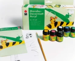 Marabu - Decormatt Mat Akrylmaling - 6X15 ML