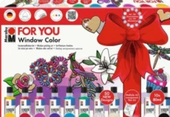 Marabu - For You Window Color Fun & Fancy 10X80 ML + Motiver