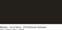 Marabu - Fun & Fancy - Vinduesmaling - 80 ML - Kontur Sort