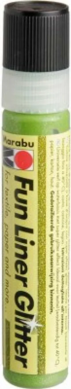 Marabu - Fun Liner Glitter - Reseda - 25 ML