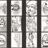 Marabu - Graphix - Mal Selv Postkort - Crazy Doodad - 12 Stk