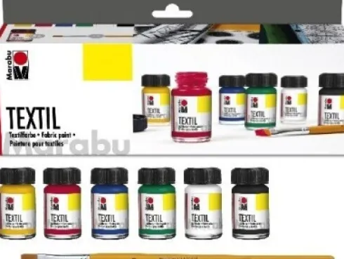 Marabu - Textil - Tekstilfarve Sæt - 6X15 ML