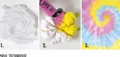Marabu - Tie Dye Ink Batikfarve Kit - Trend - 3X80 ML