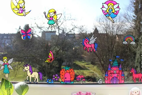 Marabu - Window Color - Fun & Fancy Vinduesmaling - Fe Motiver