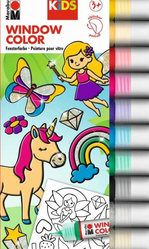 Marabu - Window Color - Fun & Fancy Vinduesmaling - Fe Motiver