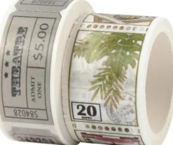 Masking Tape - Billet- Og Naturmotiver - L 3+5 M - B 20+25 MM - 2 Ruller
