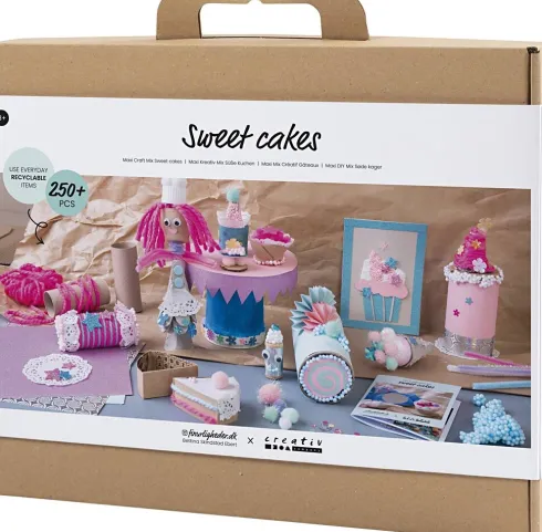 Maxi DIY Mix Søde Kager - Kage Og Slik - Assorterede Farver
