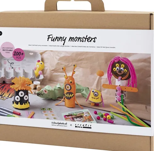 Maxi DIY Mix Sjove Monstre - Assorterede Farver