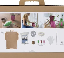 Maxi Kreativt Sæt - Modellering - Papmachévaser - Assorterede Farver