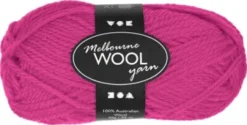 Melbourne Uldgarn - L 92 M - Pind 4-5,5 - Neon Pink - 50 G