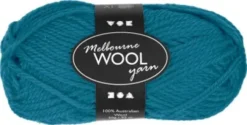 Melbourne Uldgarn - L 92 M - Pind 4-5,5 - Petrol - 50 G