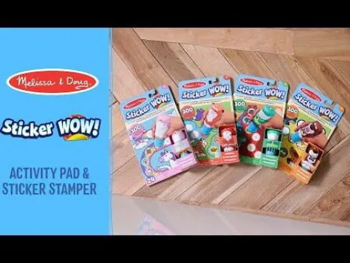 Melissa & Doug - Dinosaur Stickers Stamper Og Bog - 300 Klistermærker