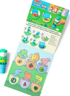 Melissa & Doug - Dinosaur Stickers Stamper Og Bog - 300 Klistermærker
