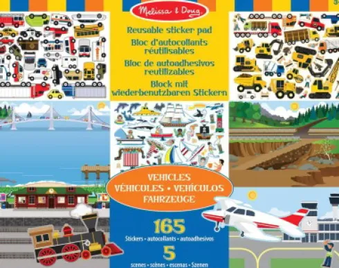 Melissa & Doug - Genanvendelige Klistermærker - Køretøjer