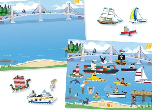 Melissa & Doug - Genanvendelige Klistermærker - Køretøjer