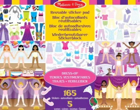 Melissa & Doug - Genanvendelige Klistermærker - Dress Up Dukker