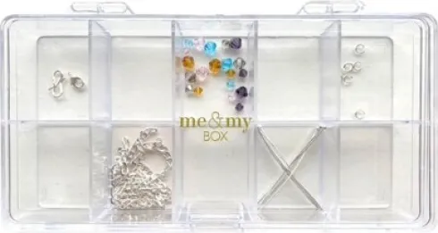 Me & My Box - DIY Perle Halskæde Kit - Figaro - Sølvbelagt 925