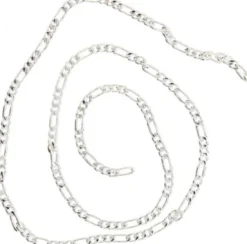 Me & My Box - Figarokæde 45 CM - Sølvbelagt 925 Sterling